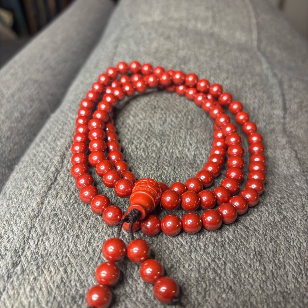 Cinnabar Meditation Necklace